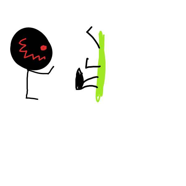 They get pushed into swirly thing - Online Drawing Game Comic Strip Panel by Z.The.Comic