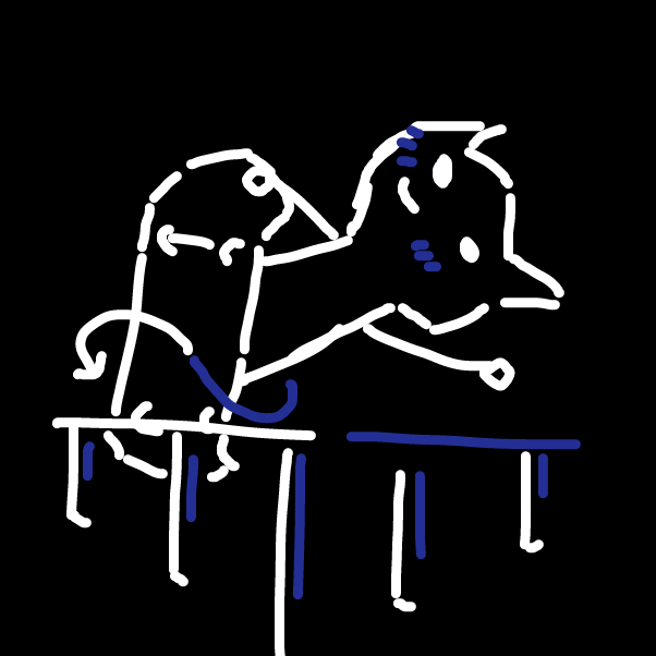 Drawing in 3 colors jam by jin