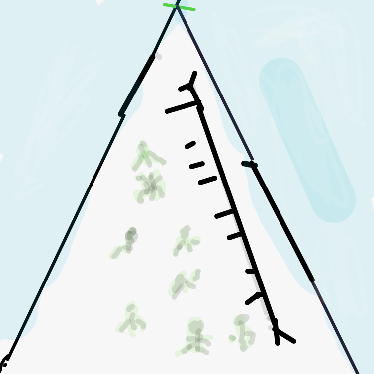 Drawing in mountain by MM Braders