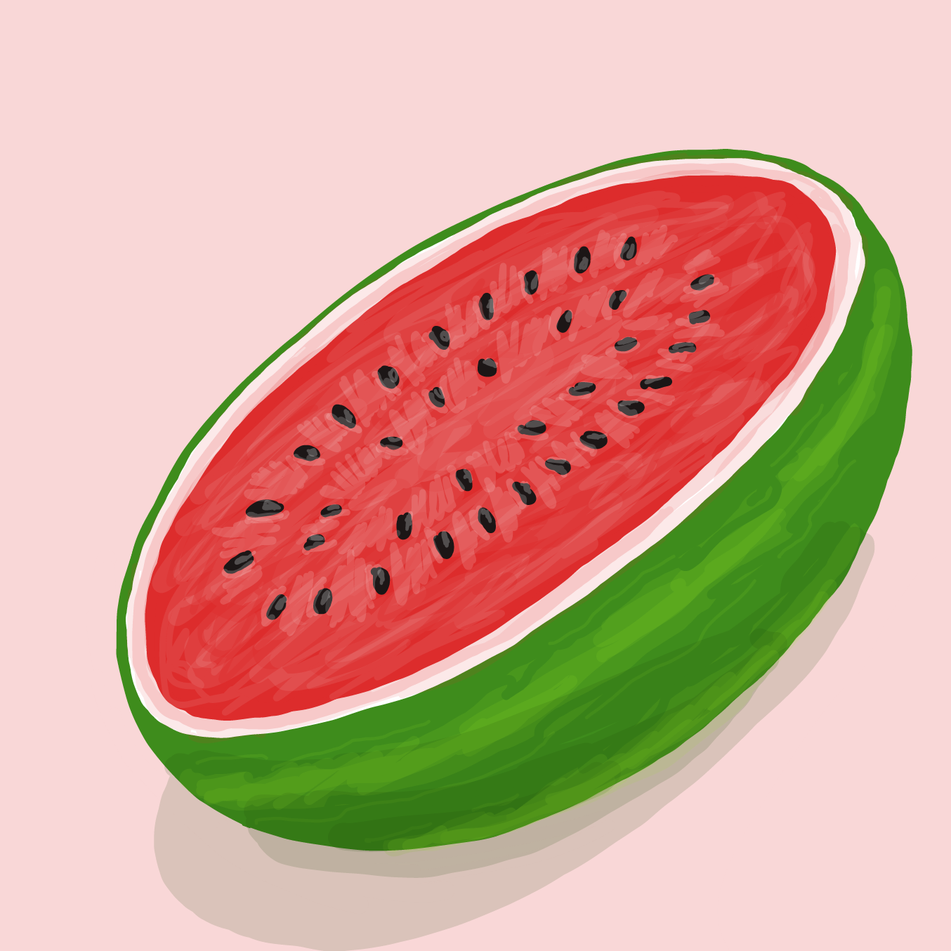 Drawing in Red fruit by Wizard Croissant