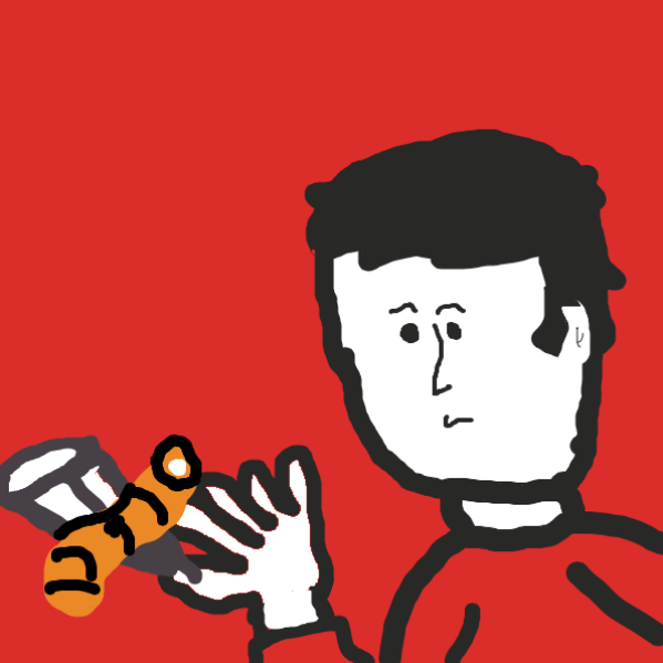 he's trying to balance it on his thumb - Online Drawing Game Comic Strip Panel by TheYellowMan