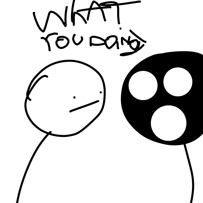 ONE OF THE FIRST DRAWINGS OF EVIL JIM FROM PART 1 NO WAY - Online Drawing Game Comic Strip Panel by RiqTheEpic