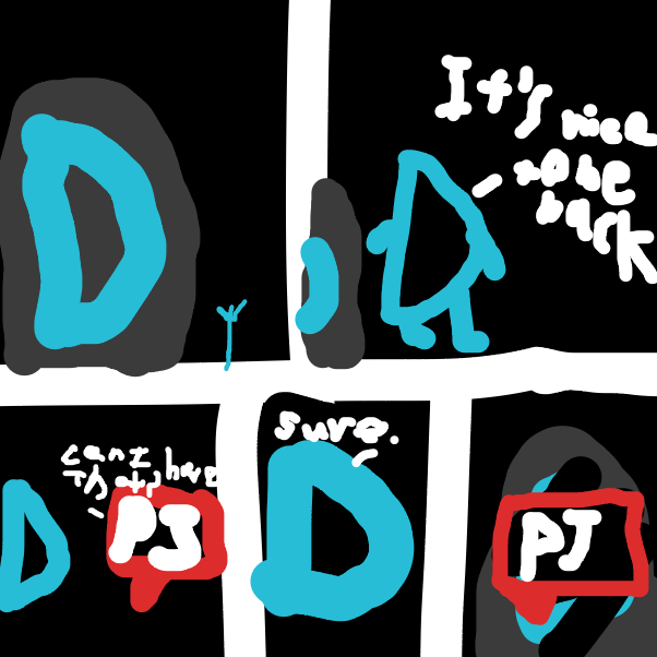 Drawing in Goodbye, PJ. by lovelyfox123