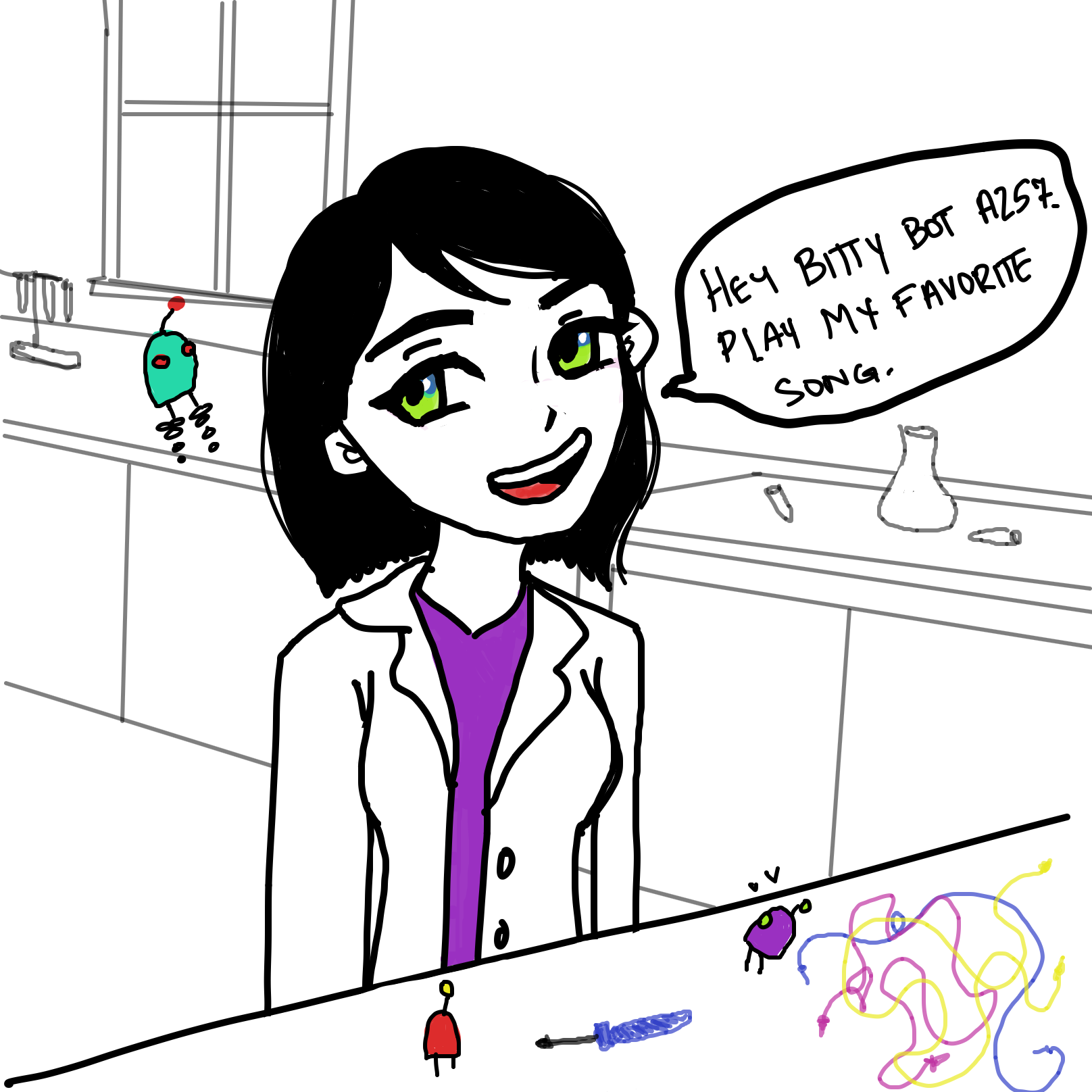 Drawing in Bitty Bots by Dobby1593