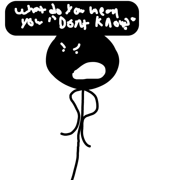 'What do you mean you "Dont Know?"' - Online Drawing Game Comic Strip Panel by Z.The.Comic