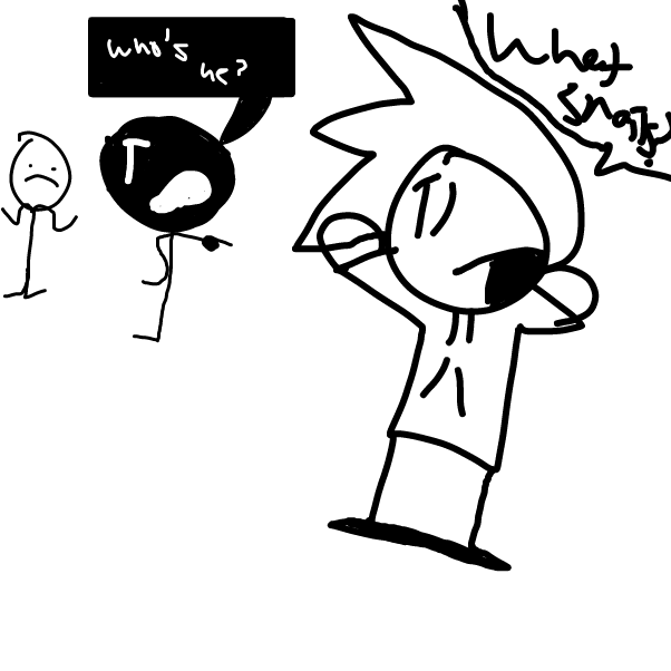 XD, jim has no idea whats going on - Online Drawing Game Comic Strip Panel by Z.The.Comic