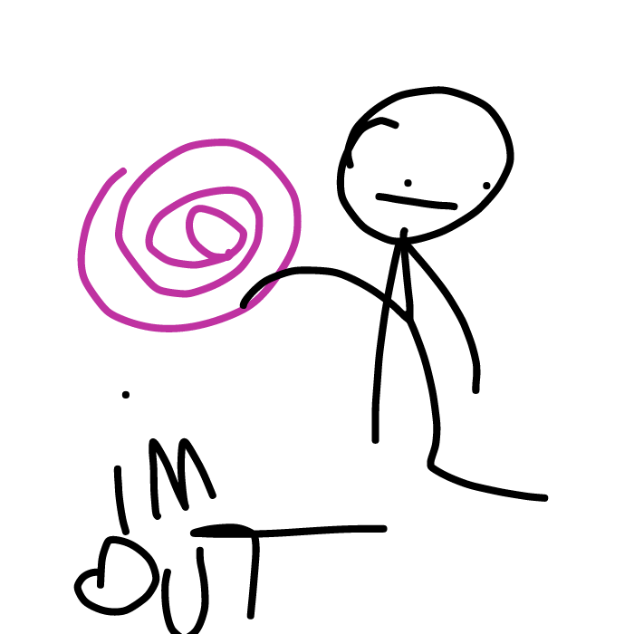 Hes out - Online Drawing Game Comic Strip Panel by RiqTheEpic