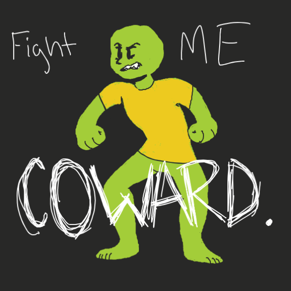 He's overreacting  - Online Drawing Game Comic Strip Panel by Ricclord