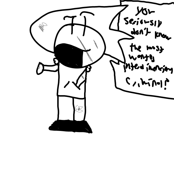 "You seriously dont know the most wanted inter-dimensional criminal?" - Online Drawing Game Comic Strip Panel by Z.The.Comic