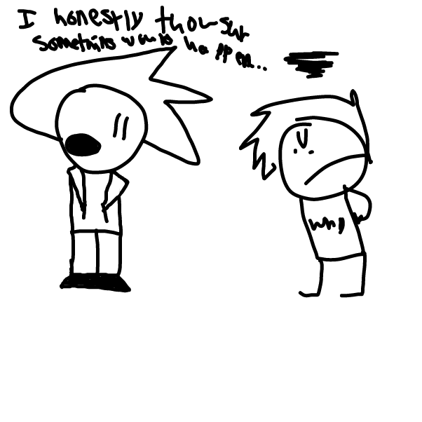 "I honestly thought something would happen" - Online Drawing Game Comic Strip Panel by Z.The.Comic