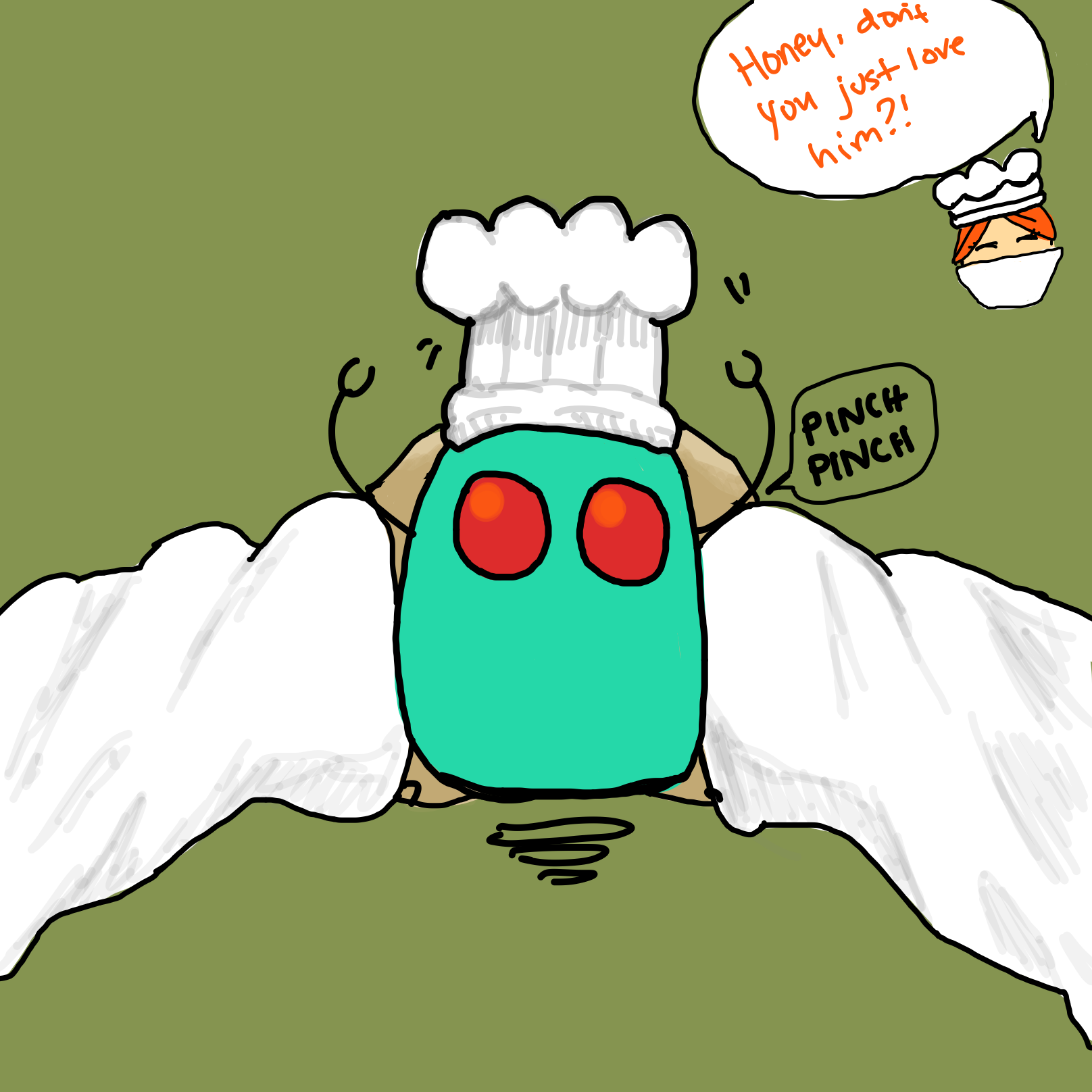 Drawing in Big Bun Baker’s Bitty Bot by Dobby1593