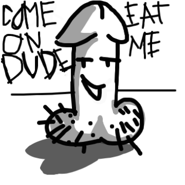 Eat me - Online Drawing Game Comic Strip Panel by @_zklss.wav