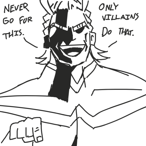 All Might offers another public service announcement. - Online Drawing Game Comic Strip Panel by pixie_press