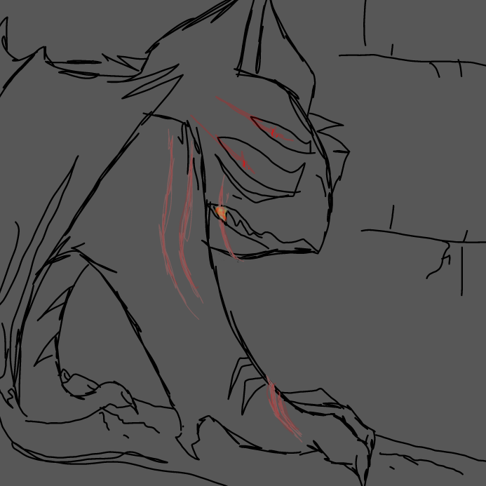 Drawing in IDK  by OneWithTheShadows