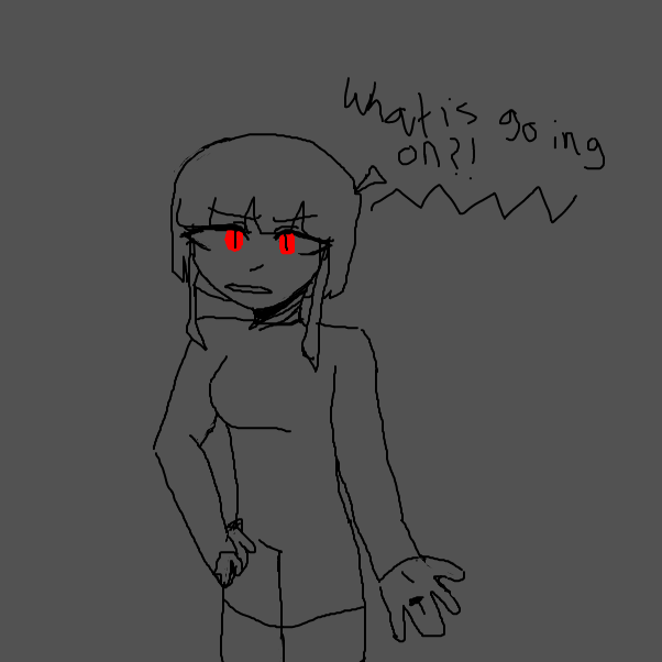 she's confused - Online Drawing Game Comic Strip Panel by Scythesowner2