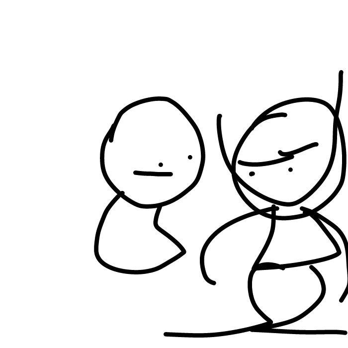 Blob and man - Online Drawing Game Comic Strip Panel by RiqTheEpic