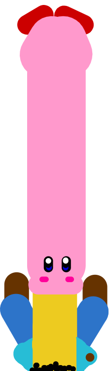 Drawing in Kirby Car but the nightmare never ends... by GoodRiddance