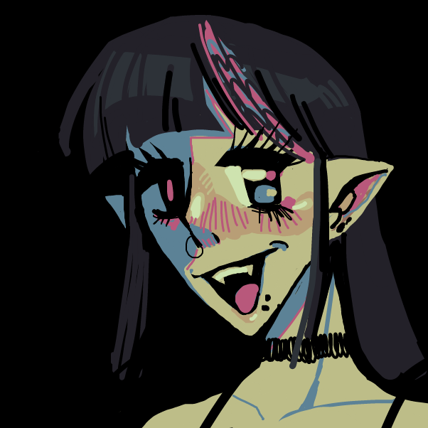 First panel in nightcore drawn in our free online drawing game