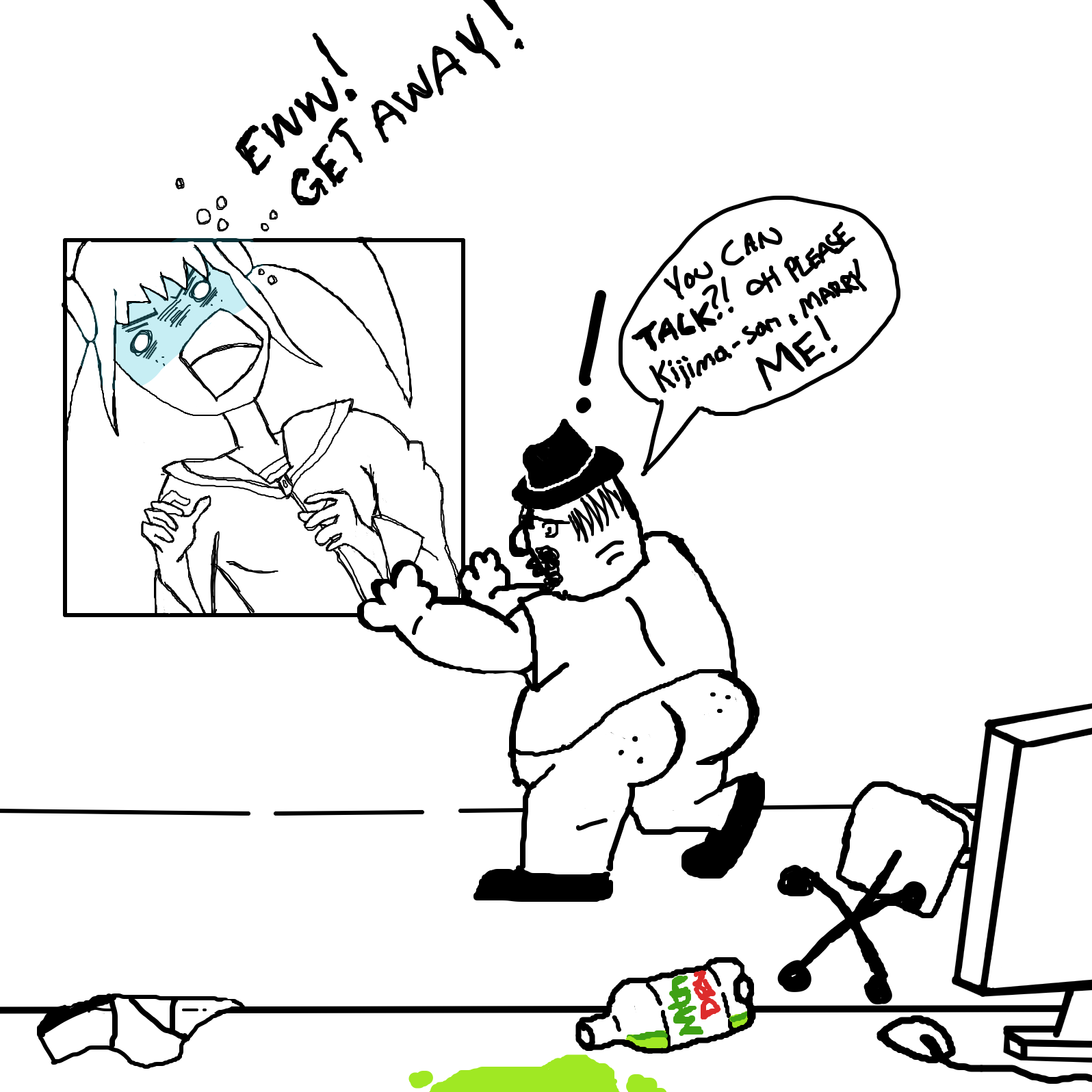  - Online Drawing Game Comic Strip Panel by Painovoima