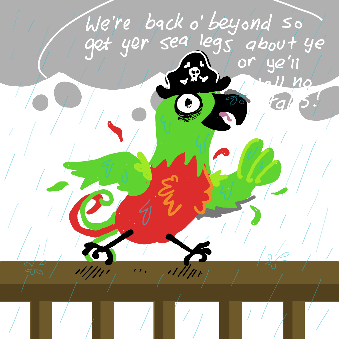 Drawing in Yaarr by Wizard Croissant