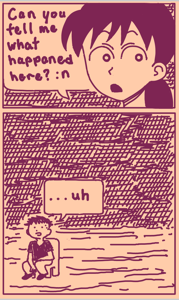 time to pee, I earned it :D - Online Drawing Game Comic Strip Panel by nooz