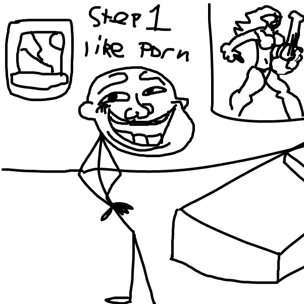 Drawing in Troll Face by AranTastic