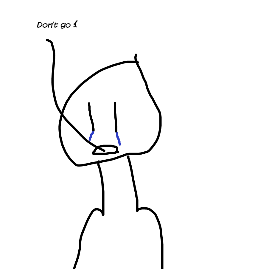 Drawing in Sad person for paneljam by amongus