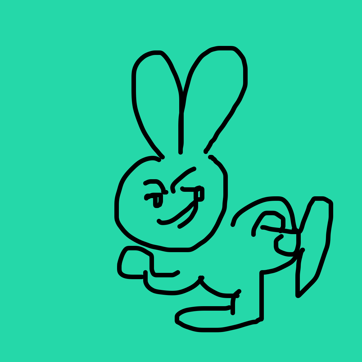 Bunny test - Online Drawing Game Comic Strip Panel by TiknNuget