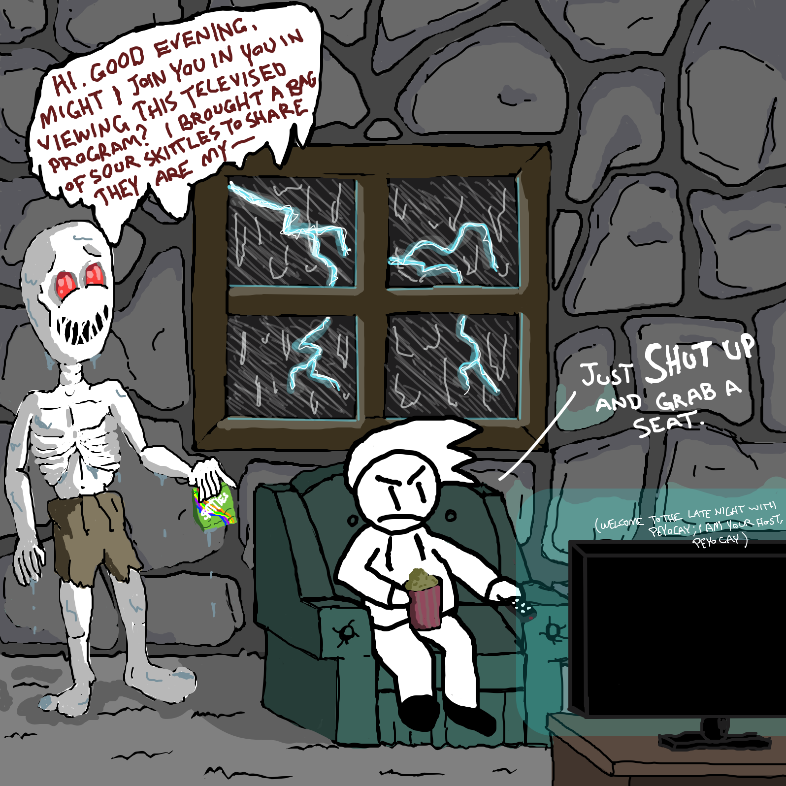  - Online Drawing Game Comic Strip Panel by Painovoima