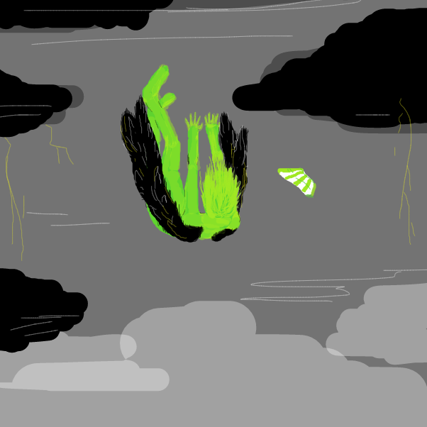 Falling further... - Online Drawing Game Comic Strip Panel by FormlessDraws