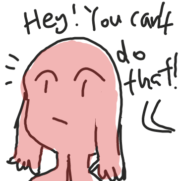 Someone stops him
 - Online Drawing Game Comic Strip Panel by Hina the Meme-ma