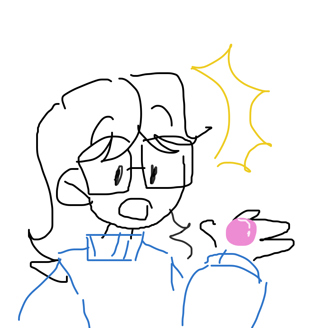 Drawing in bubble gum. by BubbleBluejay