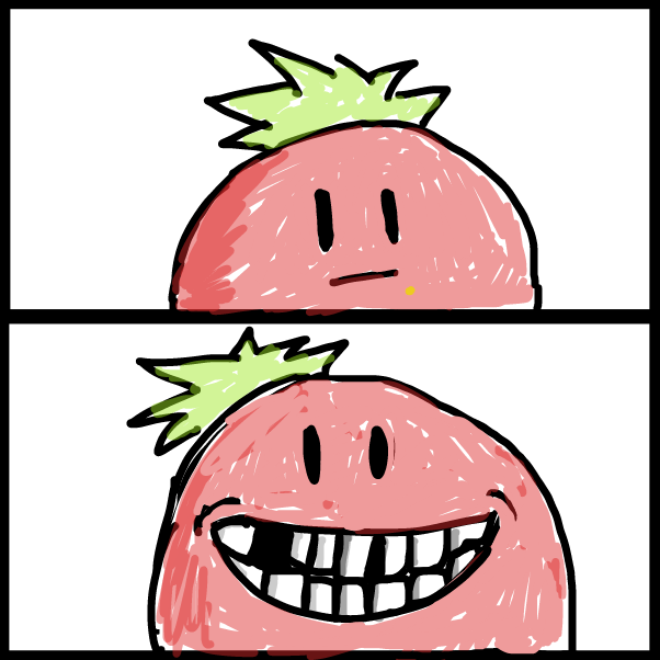 it took 15 years to finally convince a dentist
to pull out my bad teeth 
instead of trying to fill it again and again
 like all the others dentists did
 - Online Drawing Game Comic Strip Panel by Peyocay