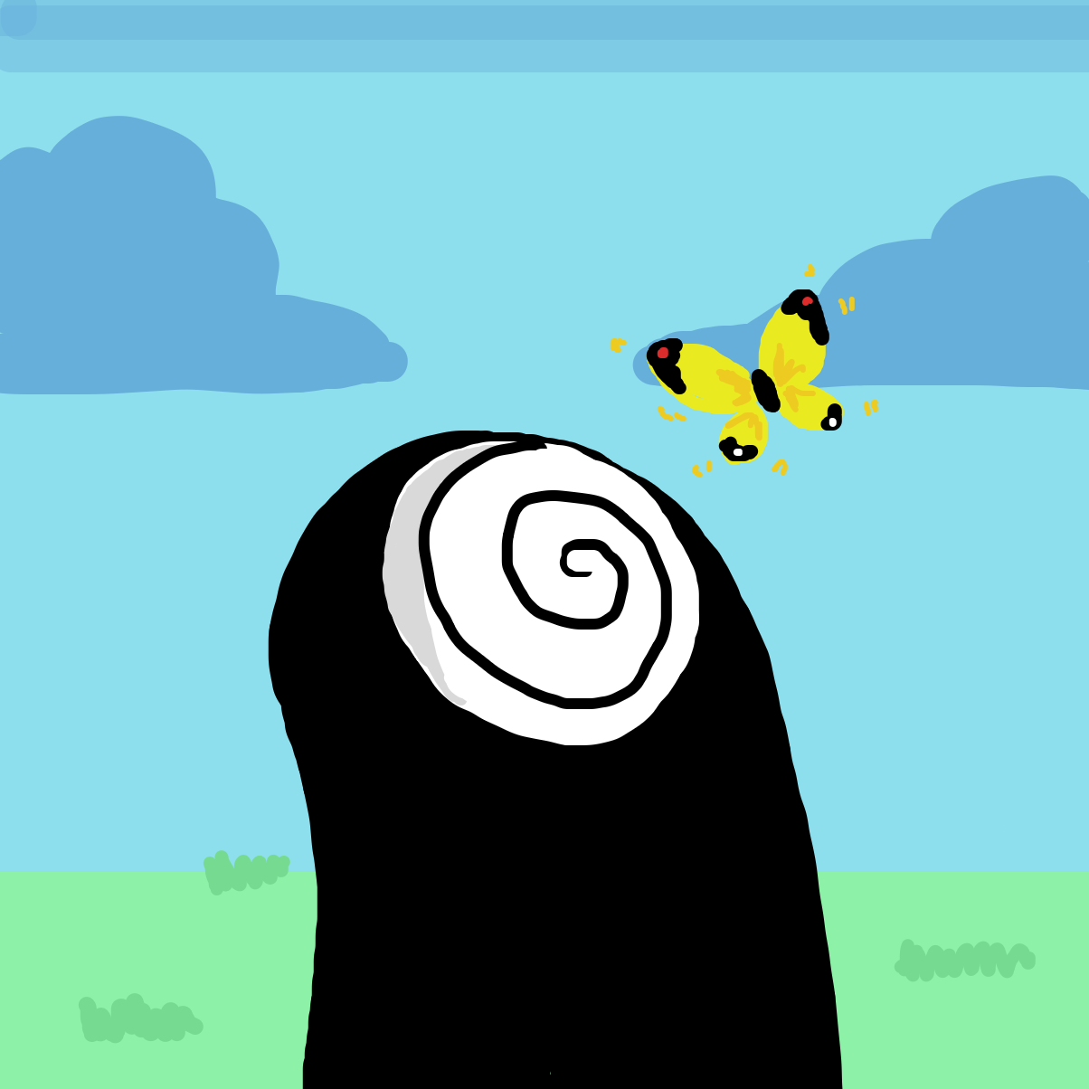 Drawing in A Wild Formless Appeared! by Electra