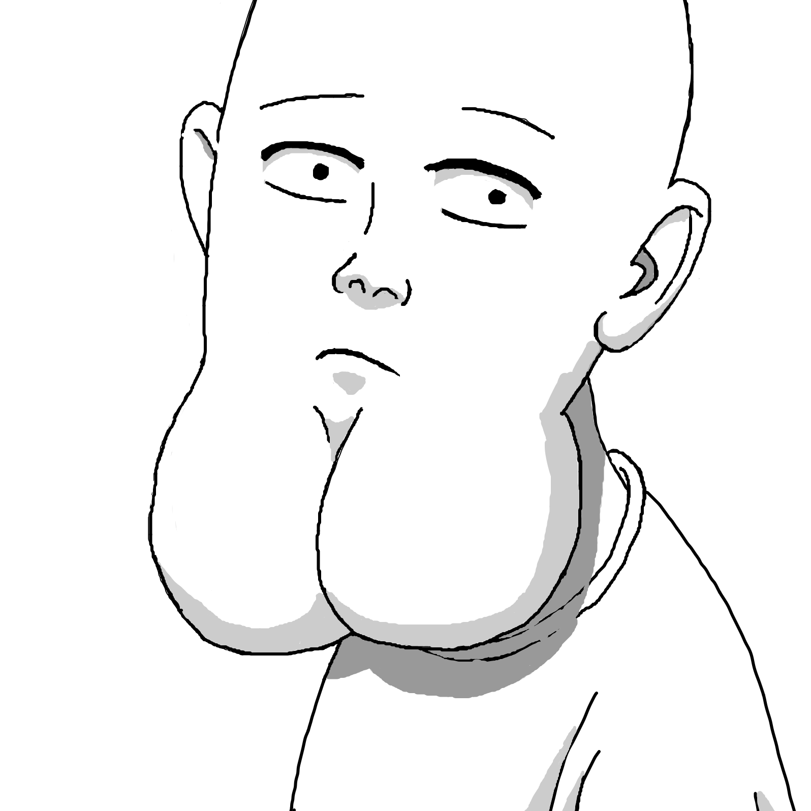 Innocent lad from One Punch Mon - Online Drawing Game Comic Strip Panel by Painovoima