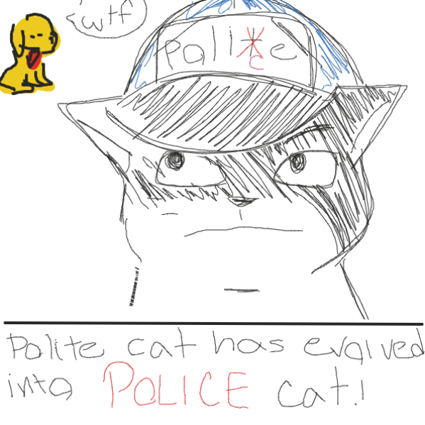Drawing in Polite Cat by Aurelius_x