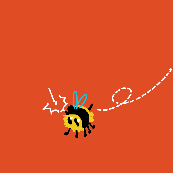 Drawing in bee by Chumky