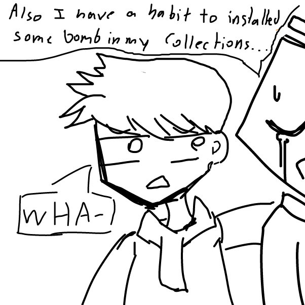 Drawing in every single panel is a twist by FifaSam