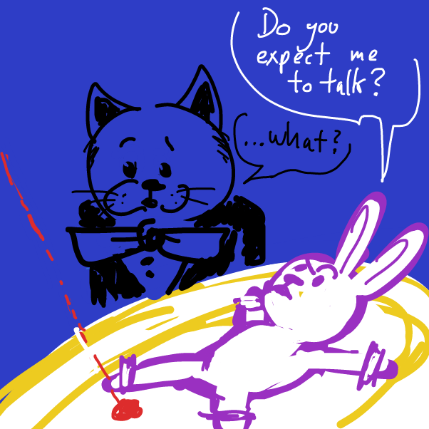 "sorry I wasn't listening" - Online Drawing Game Comic Strip Panel by Peyocay