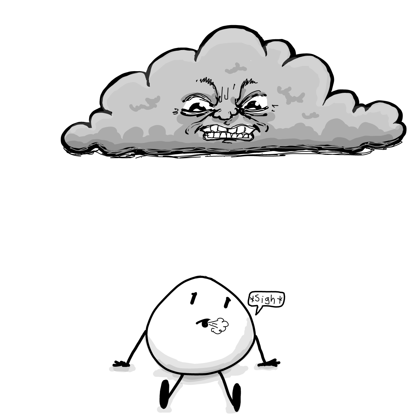 Drawing in Calm before the storm by Wizard Croissant