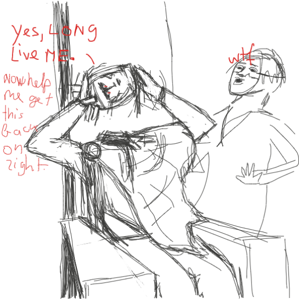 guess hes immortal - Online Drawing Game Comic Strip Panel by Robro