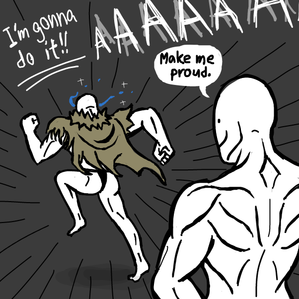 Drawing in RACING HEART by SeanTrunks