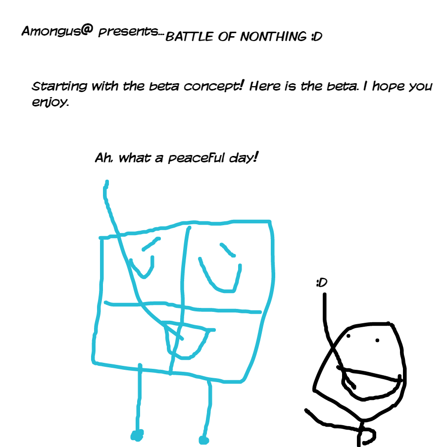 Drawing in My up and coming object show! by amongus