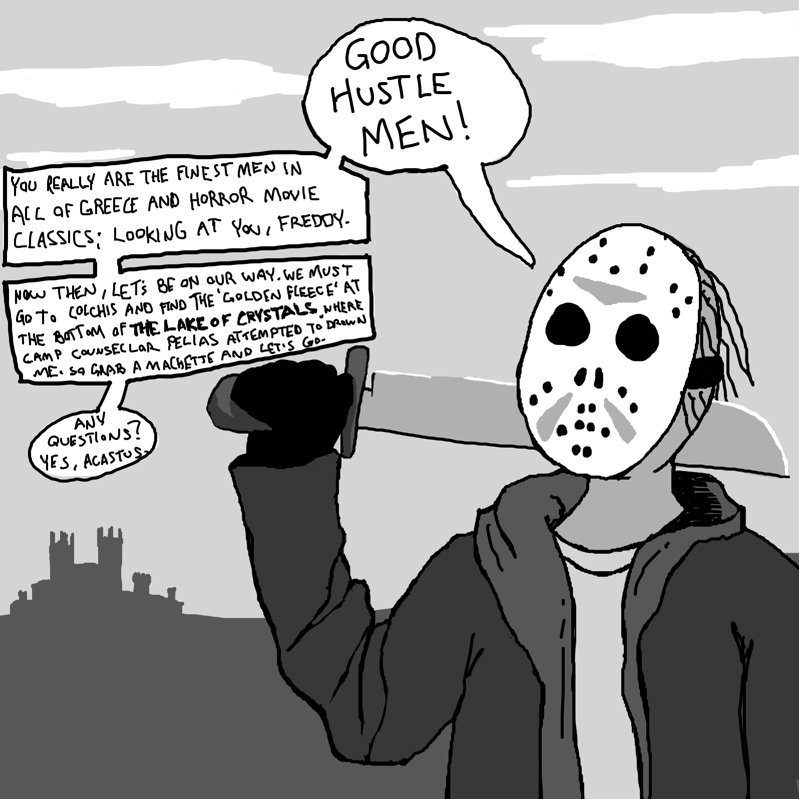 Drawing in Jason and the Argonauts by Painovoima