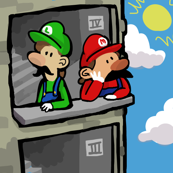 2 Brothers On The 4th Floor - Online Drawing Game Comic Strip Panel by 🔲