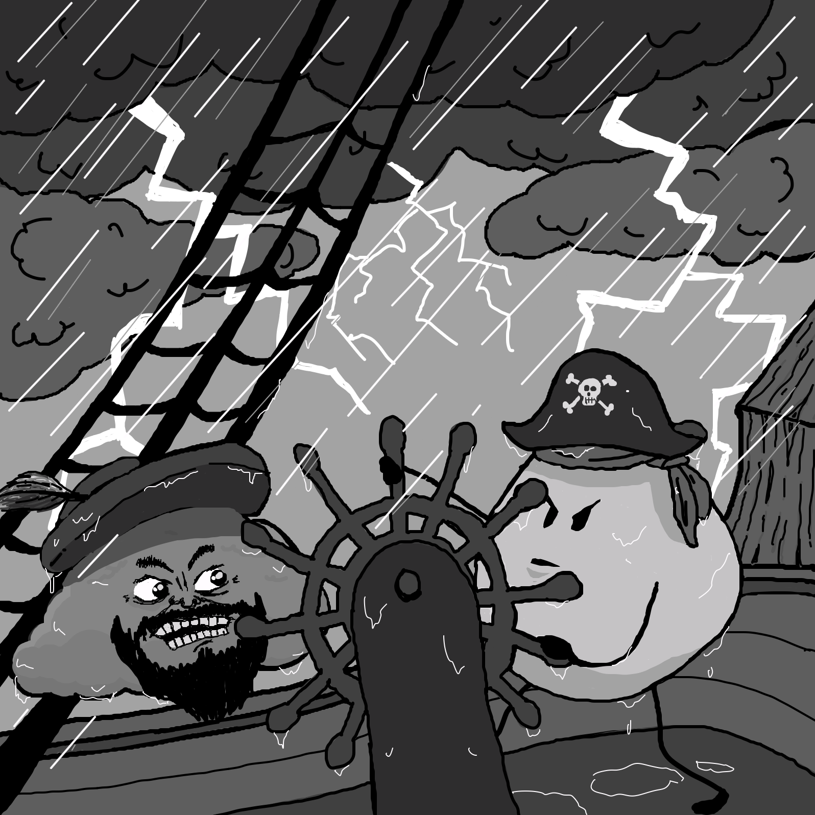 Drawing in Calm before the storm by Painovoima