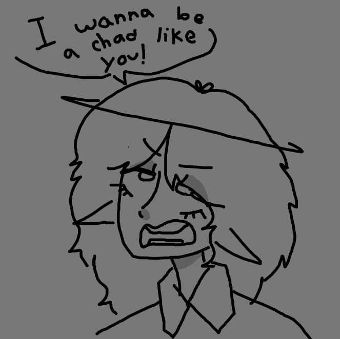 Drawing in I miss himbo chad rigel  by DOCTOR BUTTONS