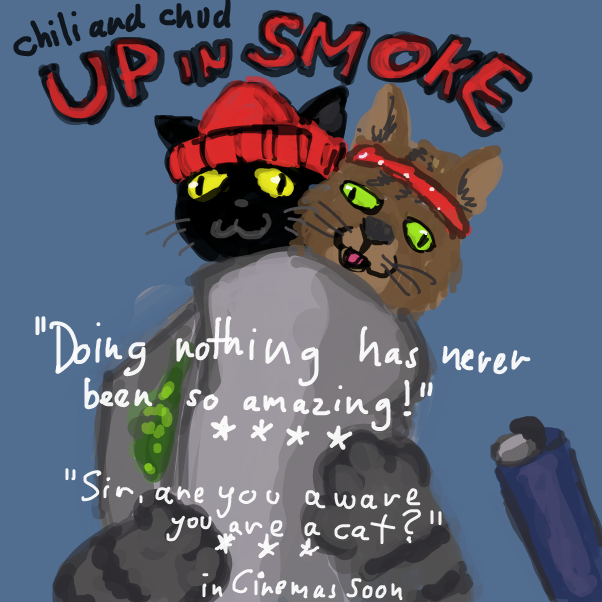 "this summer they will forget how to cat"
 - Online Drawing Game Comic Strip Panel by Peyocay