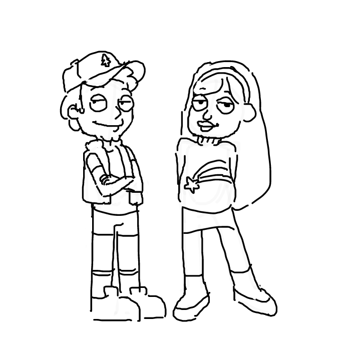 Drawing in cursed :( by LemonadePie