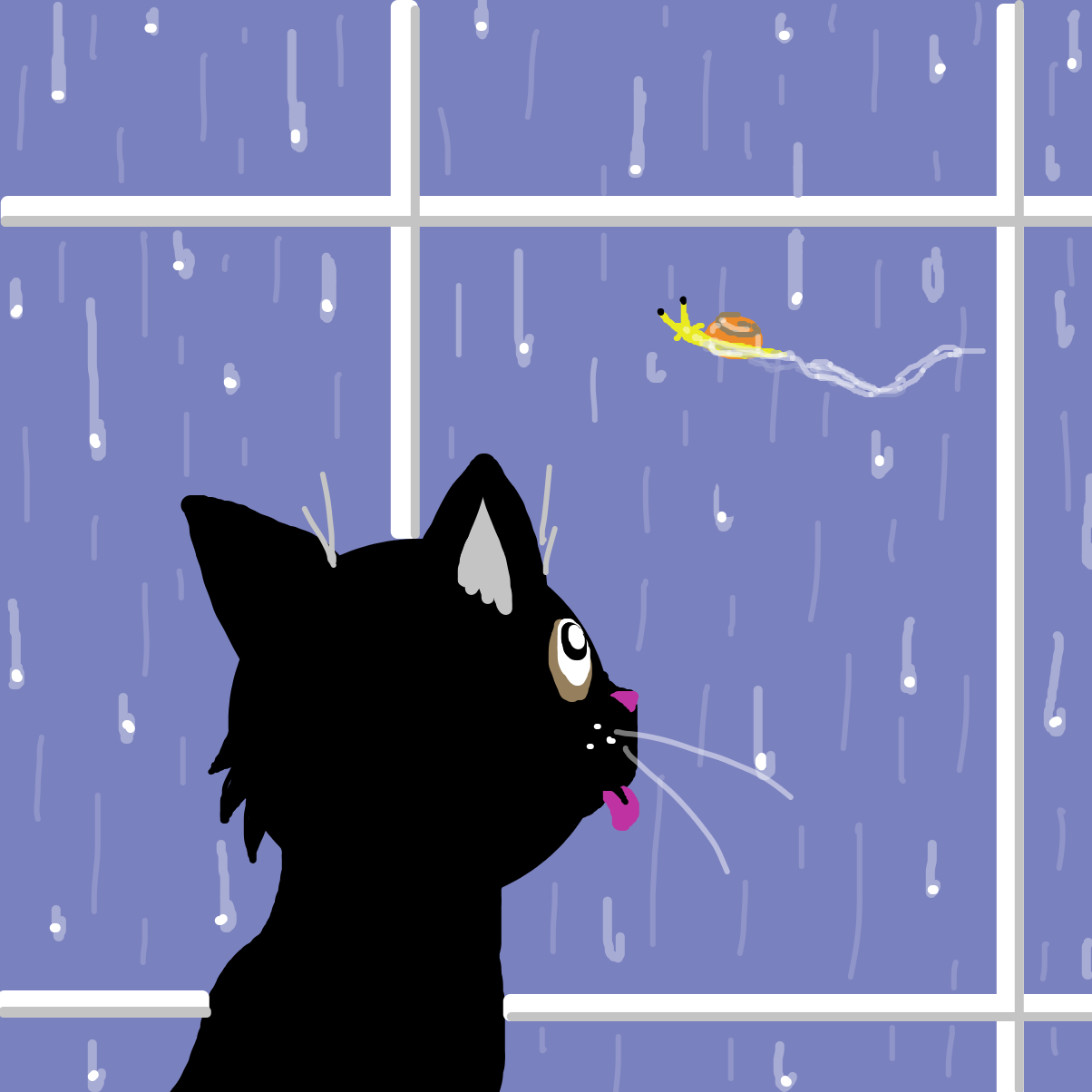 Drawing in Its raining by Electra